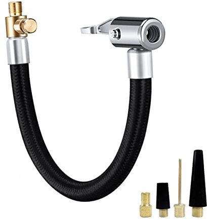 Wootap Reifenfüller Ersatzschlauch Ventilverlängerung Luftschlauchadapter Aufblasrohre für Pumpe von Fahrrad Motorrad Autoreifen (50cm)