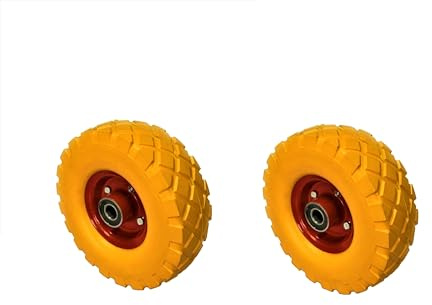 TEMPO DI SALDI X 2 Hjul Antipunktering Skottkärra Full Gummi Däck Med Diameter På 2 Cm