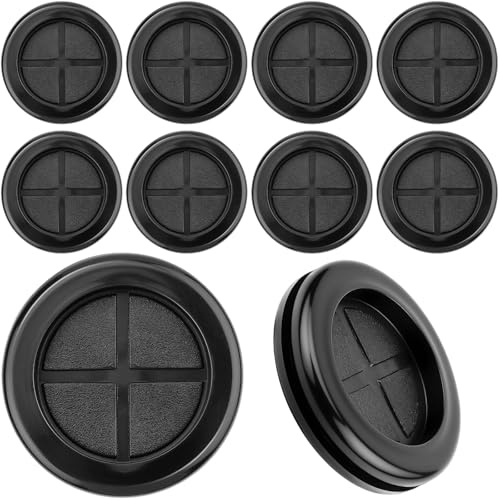 Nuts OT nuts 10 Stück Karosseriestopfen 35mm Schwarz Gummitüllen Kabeldurchführung Wasserdicht Rund Doppelseitige Durchführungstüllen für Kabelschutz Drahtschutz Steckern Kabellöchern