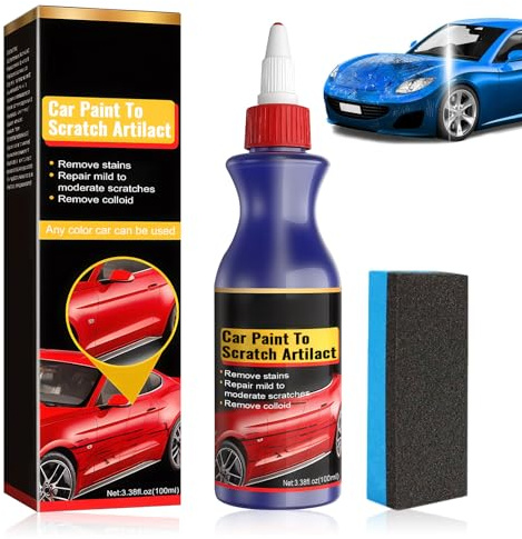 2025 Pasta abrasiva per carrozzeria, Polish auto rimuovi graffi, Lucidatura profonda e rimozione efficace di graffi e abrasioni, Rimozione graffi per veicoli(1 pz)