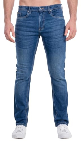 Firetrap Men’s Original Regular Fit Stretch Jeans Denim Trousers Dark Wash Regular 34W / 30L