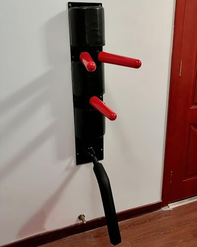 Wing Chun Dummy-träning för kampsport, träträning man hög för kung fu-träning, väggmonterat system, perfekt för att öva tekniker och färdigheter