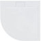 VBChome Duschwanne 80x80 cm + Siphon sehr Flach Sanitär-Acryl Hochwertige Glasfaser verstärkte Wanne Viertelkreis Weiß Aufbau-Höhe: 4,5 cm Ablaufgarnitur/Siphon Viega Domoplex Komplett
