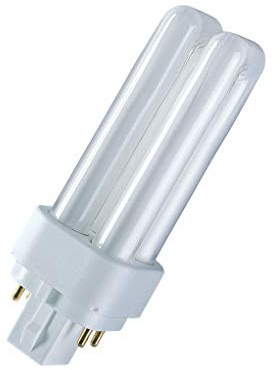 OSRAM 10 x 18 W 4 pines G24q-2 Color 865 Luz diurna blanca ahorro de energía fluorescente compacta
