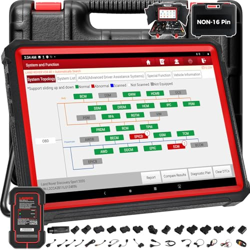 Launch X431 PRO3S+ V5.0 OBD2 Diagnosegerät OE-Level voll System Scanner mit ECU Codierung, Bidirektionaler Steuerung, FCA Diagnosegerät Auto mit 55+ Reset Service,ABS, Öl, EPB, DPF, BMS, SAS usw