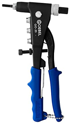 GOEBEL® - GO-35 - Hand-Blindnietmutternsetzgerät - Arbeitsbereich M3 / M4 / M5 / M6 - Blindnietmuttern und Blindnietschrauben Handzange - Nietmutternzange - Blindnietmutternzange
