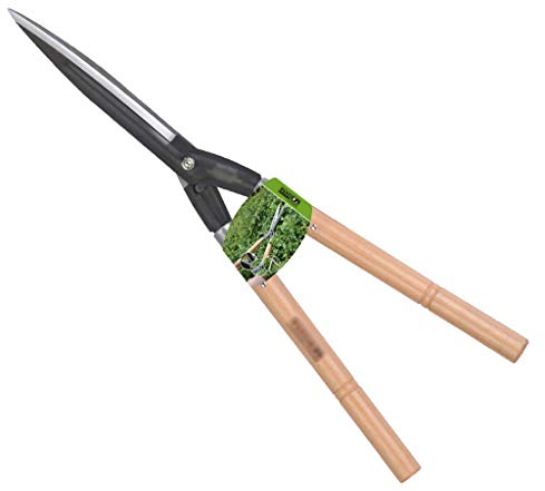 ATAAY Forbici con Manico in Legno, Forbici per siepi forgiate, Forbici per siepi, Manici in Legno Lunghezza Totale: 25 Pollici Lunghezza del Disco di Taglio: 8,6 Pollici