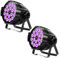 HOLDLAMP 2PCS 18 LED Par Scheinwerfer, 200W LED bühnenlicht 4 in 1 RGBW Bühnenbeleuchtung Scheinwerfer Par Strahler mit DMX 4/8CH für Party Disco Bar Familienfeiern Kirchen