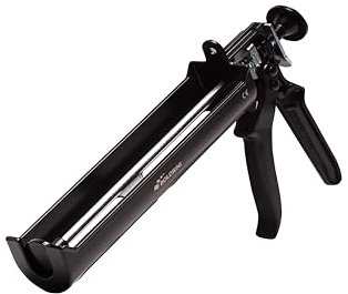 Boldrini Pistola profesional para aplicar siliconas y selladores, estructura y mecánica de metal. Soporta presiones de hasta 164 kg