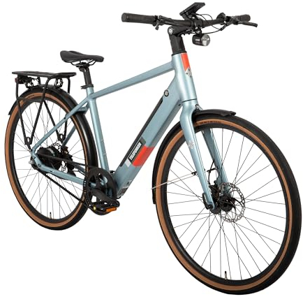 TELEFUNKEN E-Bike Herren 28 Zoll, Elektrofahrrad Hinterradmotor, 2-Gang Automatikschaltung, Hydr. Scheibenbremsen - Pedelec Urban-Bike, UH220