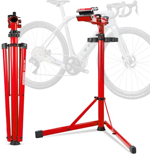 Keoslpy Upgraded Bike Repair Stand Max 176 lbs, Heavy Duty Bicycle Repair Stand, Portable Aluminum Bicycle Stand Manintenance Workstand for Any Bike, Heavy E-Bike, Mountain Bike and Road Bike