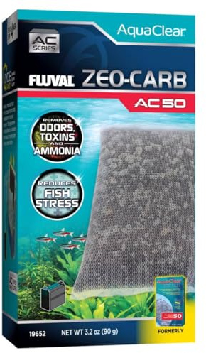 Zeo-Carbón para Filtro Mochila para Acuario Fluval AquaClear AC50, 1 pc