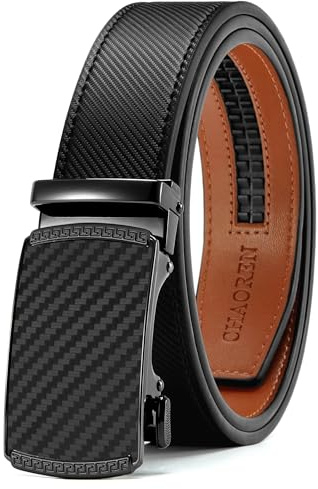 CHAOREN Belts for Men - Ratchet Leather Mens Belt 1 3/8 for Jeans - Fits Everywhere