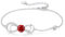 CDE Armband Damen Kupfer Herz Whitegold Geschenk für Sie Geburtsstein Armkette Damen Schmuck Muttertag Valentinstag Geburtstag Weihnachten Geschenke für Frauen Freundin Mama (Whitegold-01&07)