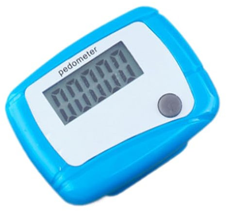 Contapassi sportivo, contapassi da passeggio, traccia con precisione i passi, contapassi semplici, contapassi con clip, contapassi preciso, Min-i contapassi digitale LCD portatile, contapassi sportivo