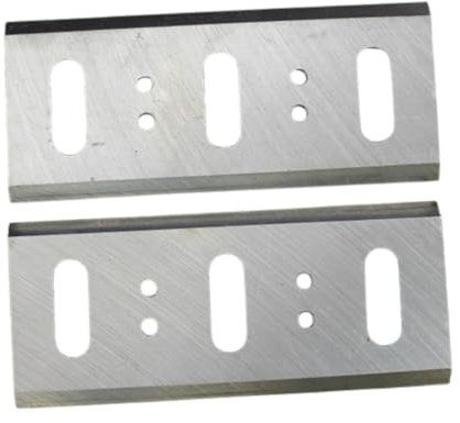 Lot de 2 lames de rabot électrique en alliage à double tranchant pour outils de travail du bois, 8,9 x 4,9 cm