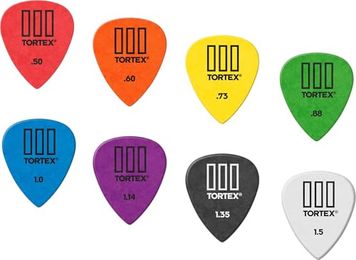 Dunlop Tortex TIII Jazz Picks Sample Variety Mix Pack (2 of each gauge) 16/Player's Pack