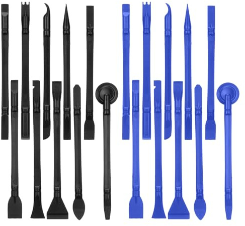 ElevateTech 20 raschietti in plastica per spazi ristretti, strumento per la pulizia delle fessure, multiuso, piccoli raschietti per vernice, facili da pulire, adesivi adatti per etichette da cucina