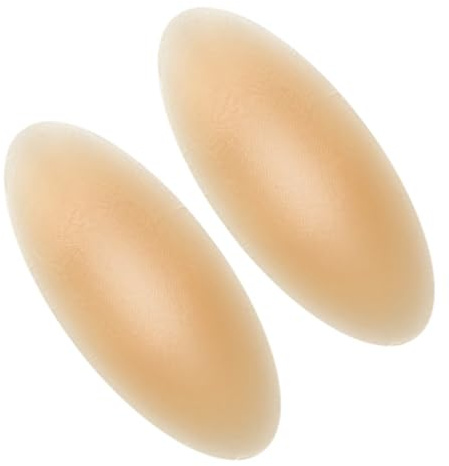 1 par de almohadillas adhesivas de silicona para protectores de rodilla, cadera y coxis, ideal para atletas y actividades al aire libre, esquí, senderismo