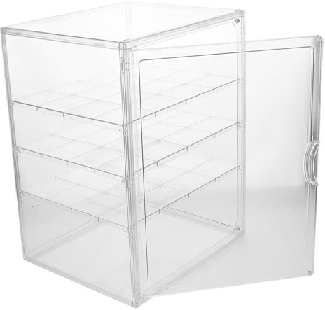 ULTECHNOVO Vitrine Cuisine Transparente à 4 Niveaux Étagères Réglables et Design Détachable en Pet, Protège-gâteau Élégant pour Pâtisseries Cuisine ou Boutique