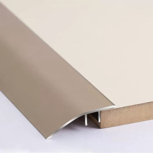 YAYDAFSHSAI Borde para baldosas, Perfil de transición Multicolor for umbral de Puerta de Aluminio, Compatible con Laminado, moqueta, baldosas y Vinilo.(Rose Gold)