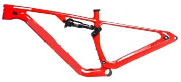 AYBDSJNWSF VTT Tout-Suspendu Bigrock, Cadre en Fibre De Carbone, Crossover Tout-Terrain, Pneus Jusqu'à 29 Pouces (2,4 Pouces)(Red,K)