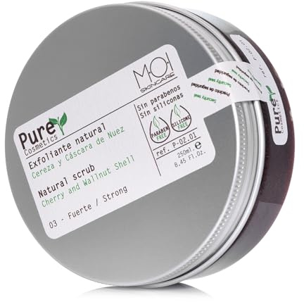 Pure Cosmetics Natürliches Peeling, Kirsche und Walnussschale, 250 ml, professionell