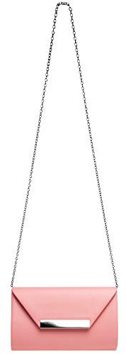 Caspar TA419 Damen XL Clutch Tasche Abendtasche, Farbe:pink, Größe:One Size
