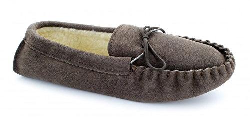 Mokkers JAKE Mens Suede Moccasin Slippers Navy