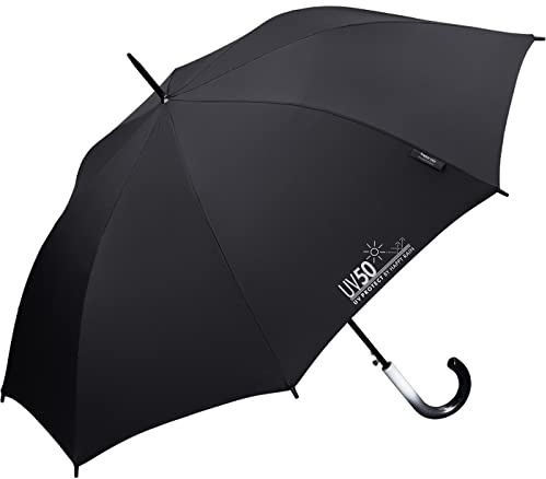 Happy Rain Stockschirm mit Automatik UV50 UV Protect - Black