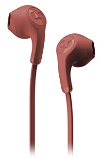 Fresh ´N Rebel Flow Cuffie In-Ear, con Telecomando e microfono integrati e Connettore jack audio (3,5 mm) (Flow, Safari Red)