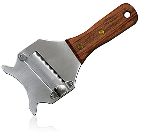 LEEQ Affettatrice per Formaggio - Affettatartufi Tagliatartufi con Manico,Taglia Tartufo in Acciaio Inox con Lama Regolabile,Grattugia Tartufo,Affettatartufi per Tartufo Grattugia Formaggio