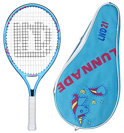 LUNNADE Tennis Racket for Kids Junior, 19/21/23/25 Inch Youth Tennis Racquet with Cover, Suitable for Beginner Boys and Girls Age 3-12