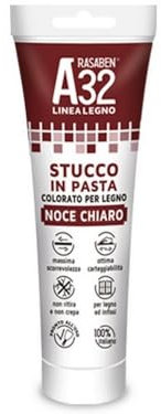 6PZ STUCCO IN PASTA COLORATO PER LEGNO A32 CILIEGIO ml. 150