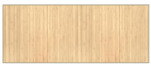 vidaXL Teppich, Bambusteppich Rechteckig, Bambusmatte rutschfest für Wohnzimmer, Läufer Küchenteppich Flurteppich, Modern, Hell Natur 80x200cm Bambus