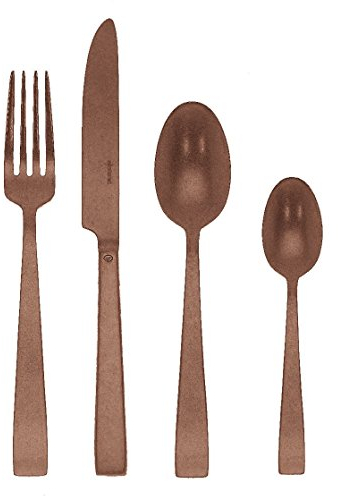 Sambonet Flat Vintage Edelstahl/PVD Kupfer Besteck 24tlg.Vh. S0118-S00018-62412C81