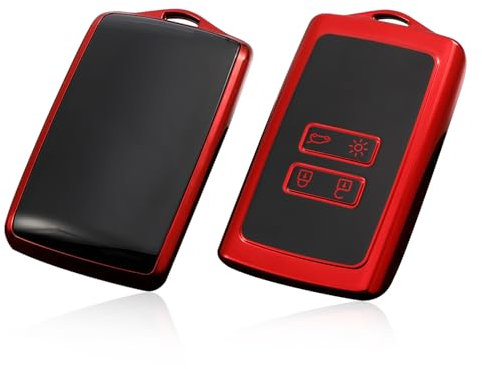 GAFAT Dacia Duster 2018-2024 Key Case, Protective Case, Key Cover, TPU Silica Gel, Dacia Duster Accessories (Red)