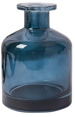 VASANA 150ml/5oz Blue Empty Glass Diffuser Bottle Aromatherapy Jar Container Fragrance Accessories Use for DIY Replacement Reed Diffuser Sticks Sets Essential Oils Crafts Decor