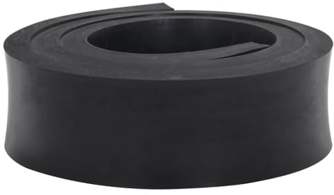 NQJIBUE Article-Bord en caoutchouc pour chasse-neige Noir 150 x 10 x 2 cm, pelouse et jardin, déneigement