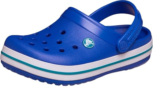 Crocs Zoccolo Crocband Unisex per Bambini, Blue Bolt Turbo Teal, 7 UK Child