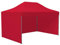Vispronet Profi Faltpavillon/Faltzelt Basic 3 x 4,5 m, rot (3 Zeltwände) - weitere Farben und Größen lieferbar