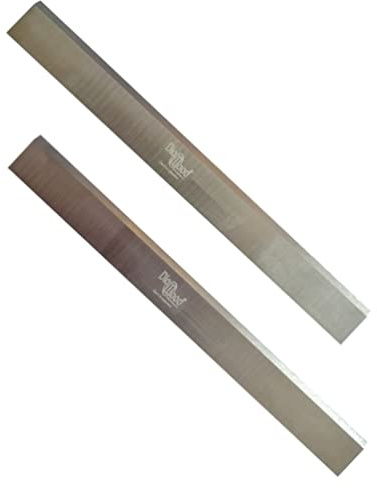 DIAMWOOD - 2 X Fers de Rechange pour Raboteuse ou Dégauchisseuse | Lames de Rabot Réaffutables | 260 x 25 x 3 mm | Outil de Travail du Bois Dur ou Bois Tendre | Acier HSS