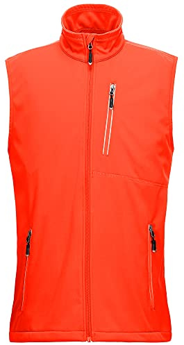 33,000ft Men's Lightweight Softshell Gilet, Windproof Waterproof Outerwear Vest Gilets Sleeveless Jacket for Cycling Running Hiking Golf Travel