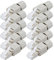 Premium X 10x Netzwerkstecker RJ45 Cat 8 Stecker Stahl für Verlegekabel Netzwerkkabel Kabel Ethernet Werkzeuglos Werkzeugfrei LAN Anschluss 40 Gbit/s