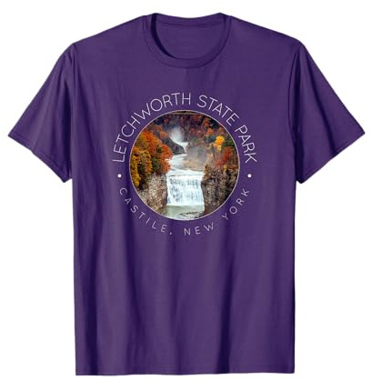 Letchworth State Park, New York State Parks, Waterfall T-Shirt