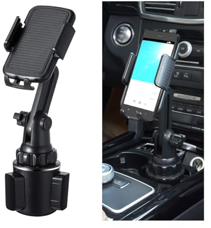 CGEAMDY Car Cup Holder Phone Mount, Universal Adjustable Gooseneck Cup Phone Holder, 360° Rotatable Cell Phone Holder for Car, Multifunctional Cars Cup Holders Suitable for All Car Models, Truck