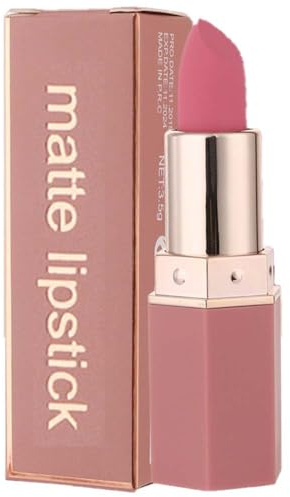 Matte Lipstick Set - Long Lasting Pink Red Lipsticks, Waterproof, Nude, Moisturizing Hydrating, High Pigmented with Smooth Velvet Texture - Perfect Makeup Gift