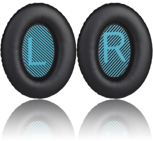 Geepen Coussinets d'oreille pour Bose QuietComfort 35 (QC35) and Quiet Comfort 35 II (QC35 II) Casque Circum-aural, Oreillette de Remplacement pour Casque Bose QC15 QC25 QC2 /Ae2 Ae2i Ae2w
