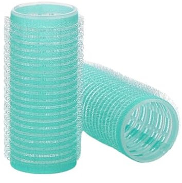 Bigodini for parrucchieri, bigodini for capelli, bigodini con gancio autobloccante, bigodini senza calore, bigodini for parrucchieri, bigodini jumbo adesivi for lo styling dei capelli (blu, 15 mm)(Gre