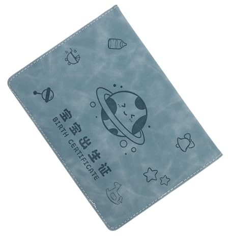 Cabilock Protector Nacimiento para Funda de PU Resistente Organizador de Documentos Familiar y Estuche de Cuero Sintético para Recuerdos de Recién Nacido